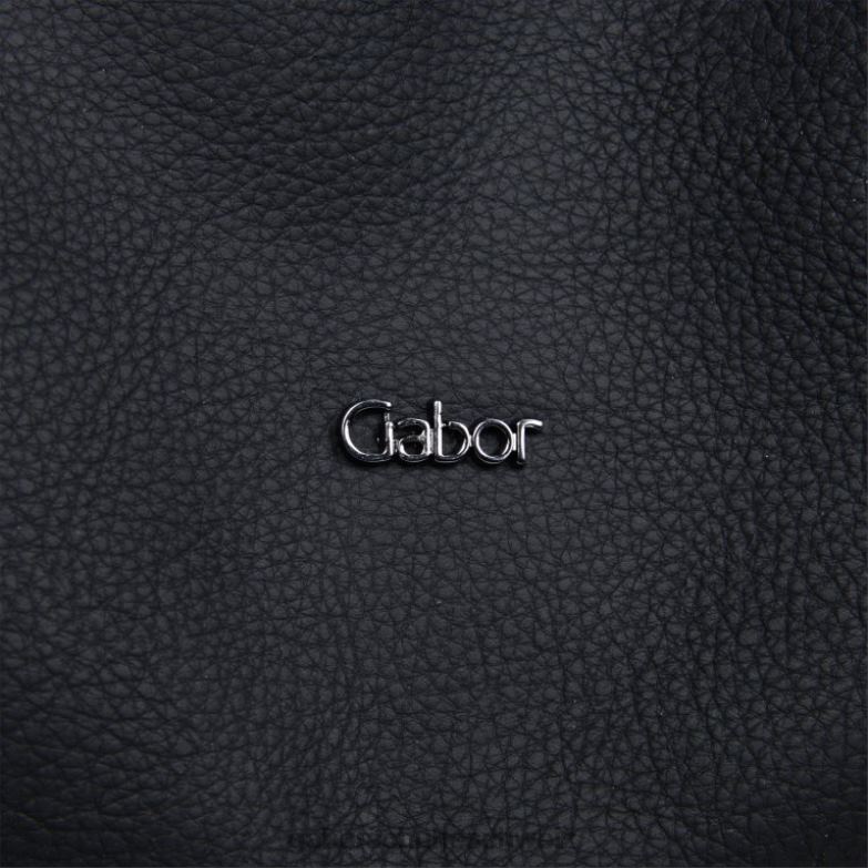 Zubehör Frauen Gabor schwarzer Druck Malu Umhängetasche mit Kordelzug XTX02292