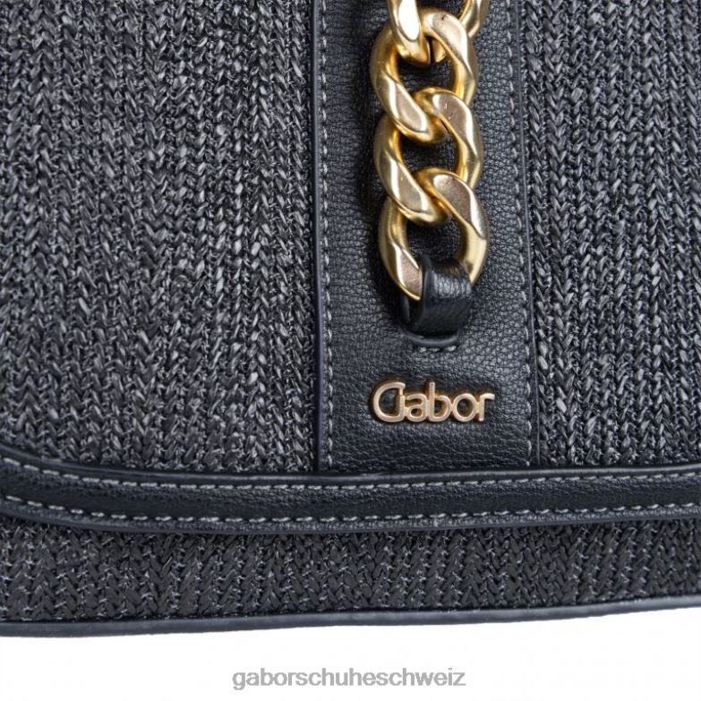 Zubehör Frauen Gabor schwarz gemischt Manu Satteltasche Handtasche XTX02308