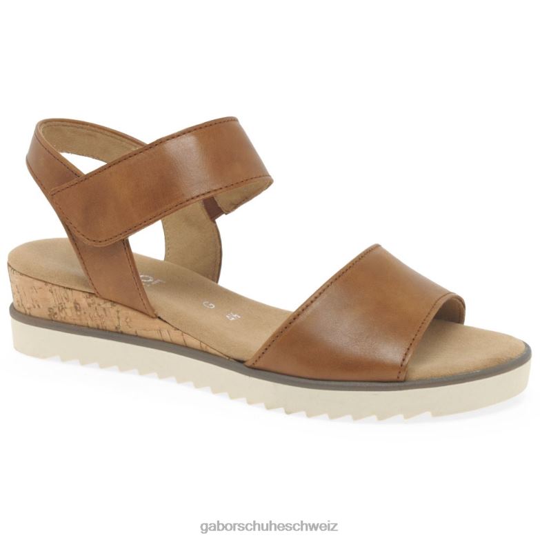 Schuhwerk Frauen Gabor Kamel Raynor-Sandalen XTX02159