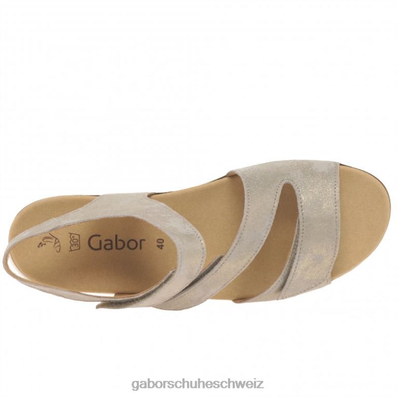 Schuhwerk Frauen Gabor Muschel Caruso Ringelblumensandalen XTX02169