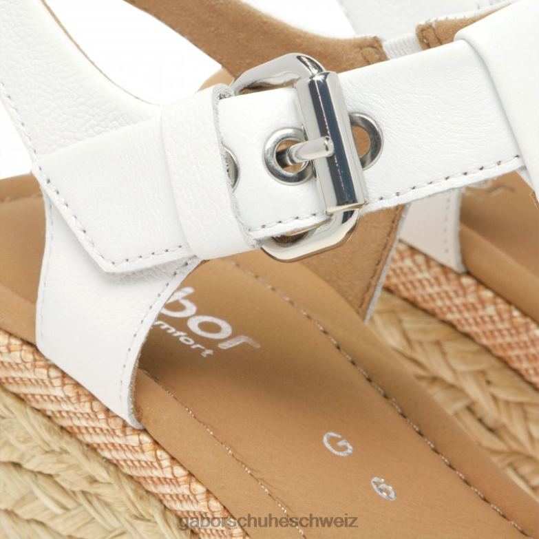 Schuhwerk Frauen Gabor Weiß Karen moderne Sandalen XTX02164