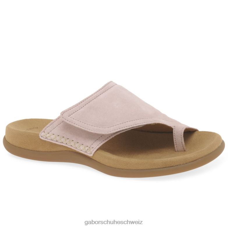 Schuhwerk Frauen Gabor nacktes Wildleder Genuss-Sandalen mit Zehenschlaufen XTX02176