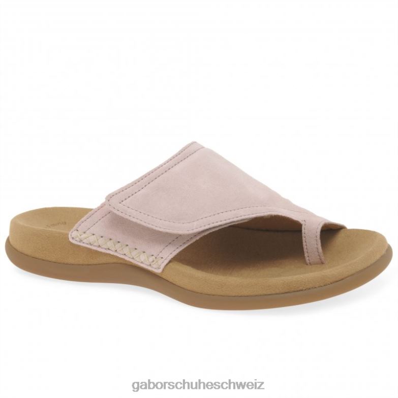 Schuhwerk Frauen Gabor nacktes Wildleder Genuss-Sandalen mit Zehenschlaufen XTX02176