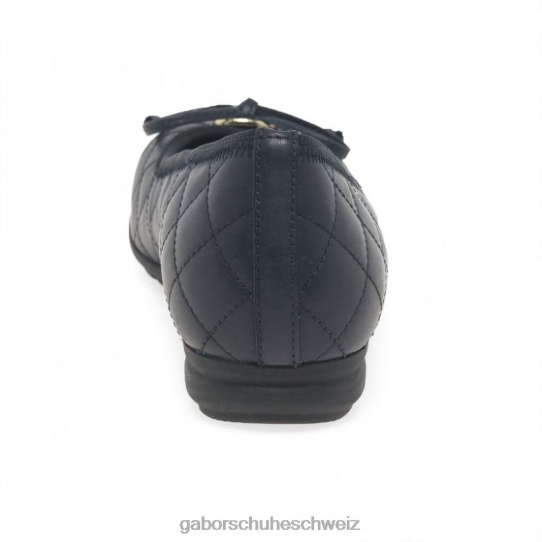 Schuhwerk Frauen Gabor Marineblau/Patent Schneeglöckchen-Ballerinas XTX0213