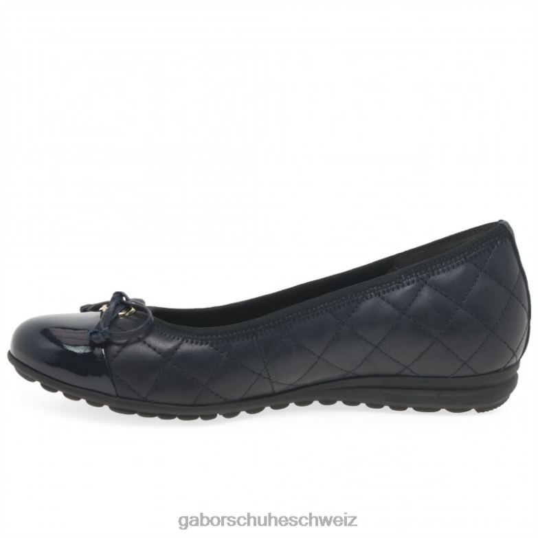 Schuhwerk Frauen Gabor Marineblau/Patent Schneeglöckchen-Ballerinas XTX0213