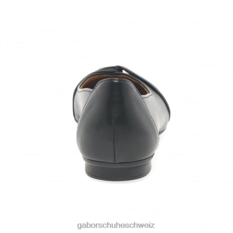 Schuhwerk Frauen Gabor Schwarz Frost-Ballerina-Pumps XTX02110