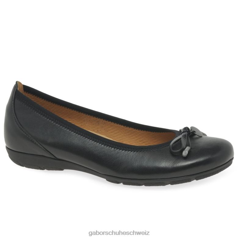 Schuhwerk Frauen Gabor Schwarz Ring-Ballerinas XTX0222