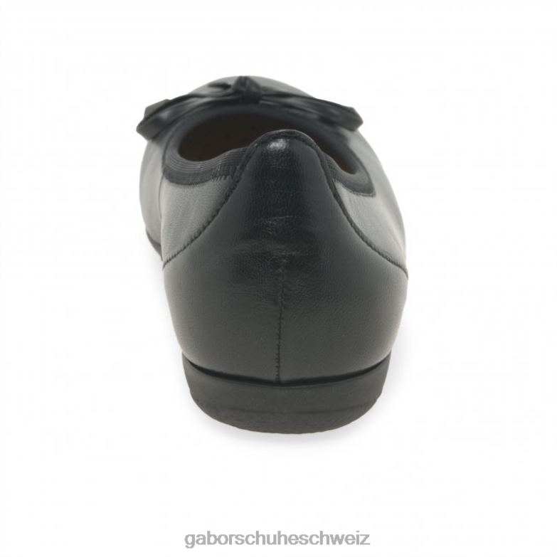 Schuhwerk Frauen Gabor Schwarz Ring-Ballerinas XTX0222