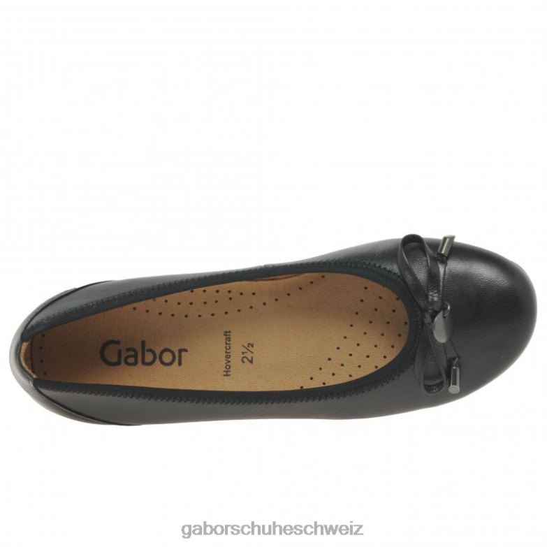 Schuhwerk Frauen Gabor Schwarz Ring-Ballerinas XTX0222