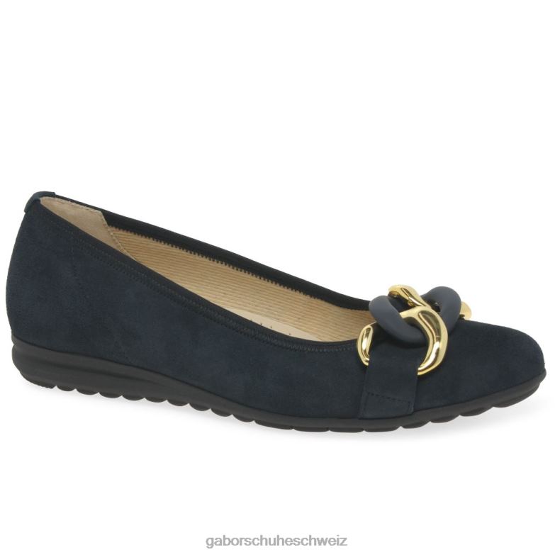 Schuhwerk Frauen Gabor dunkelblaues Wildleder Sabia Freizeitschuhe XTX026