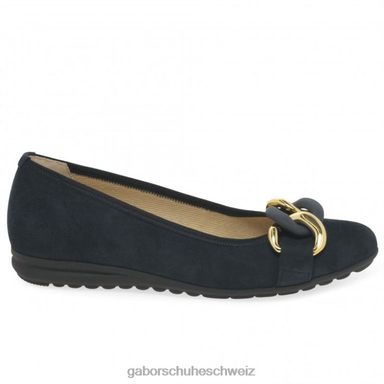Schuhwerk Frauen Gabor dunkelblaues Wildleder Sabia Freizeitschuhe XTX026