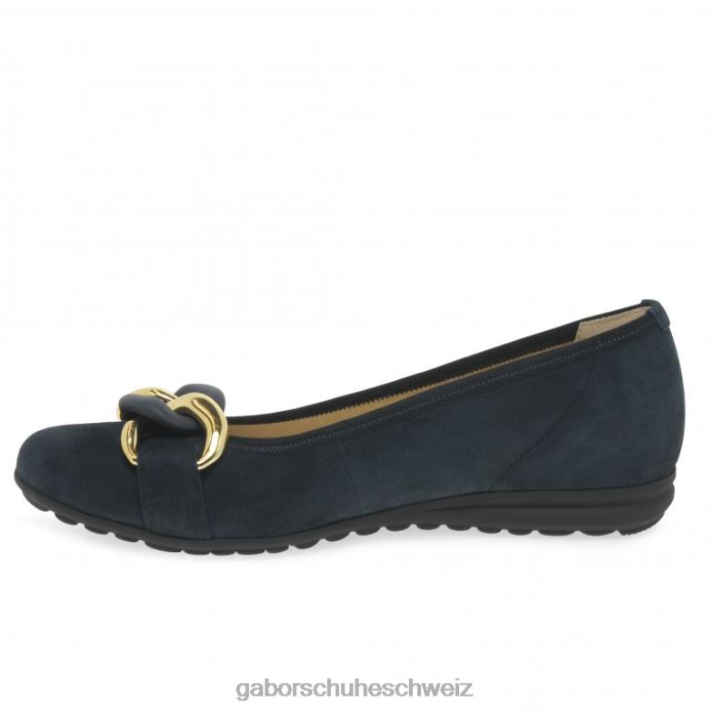 Schuhwerk Frauen Gabor dunkelblaues Wildleder Sabia Freizeitschuhe XTX026