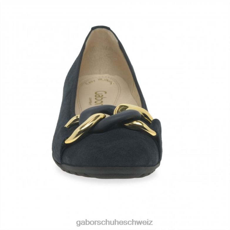 Schuhwerk Frauen Gabor dunkelblaues Wildleder Sabia Freizeitschuhe XTX026