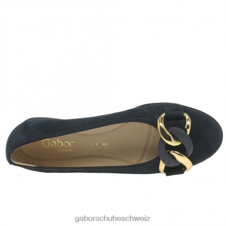 Schuhwerk Frauen Gabor dunkelblaues Wildleder Sabia Freizeitschuhe XTX026
