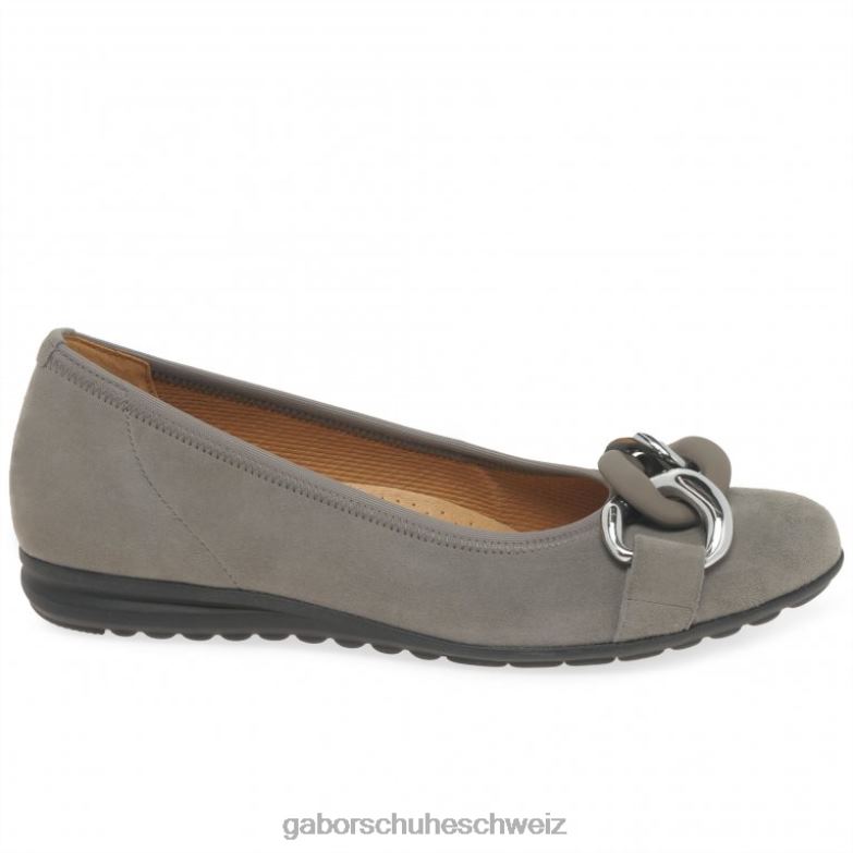 Schuhwerk Frauen Gabor fumo wildleder uni Sabia Freizeitschuhe XTX028