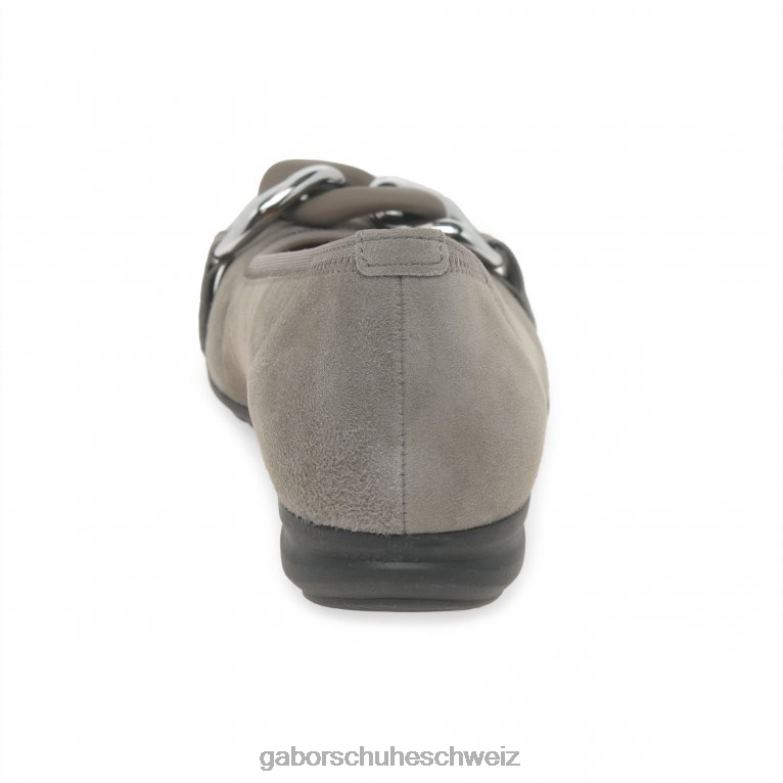 Schuhwerk Frauen Gabor fumo wildleder uni Sabia Freizeitschuhe XTX028