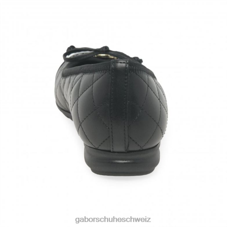 Schuhwerk Frauen Gabor schwarz/lack Schneeglöckchen-Ballerinas XTX0214