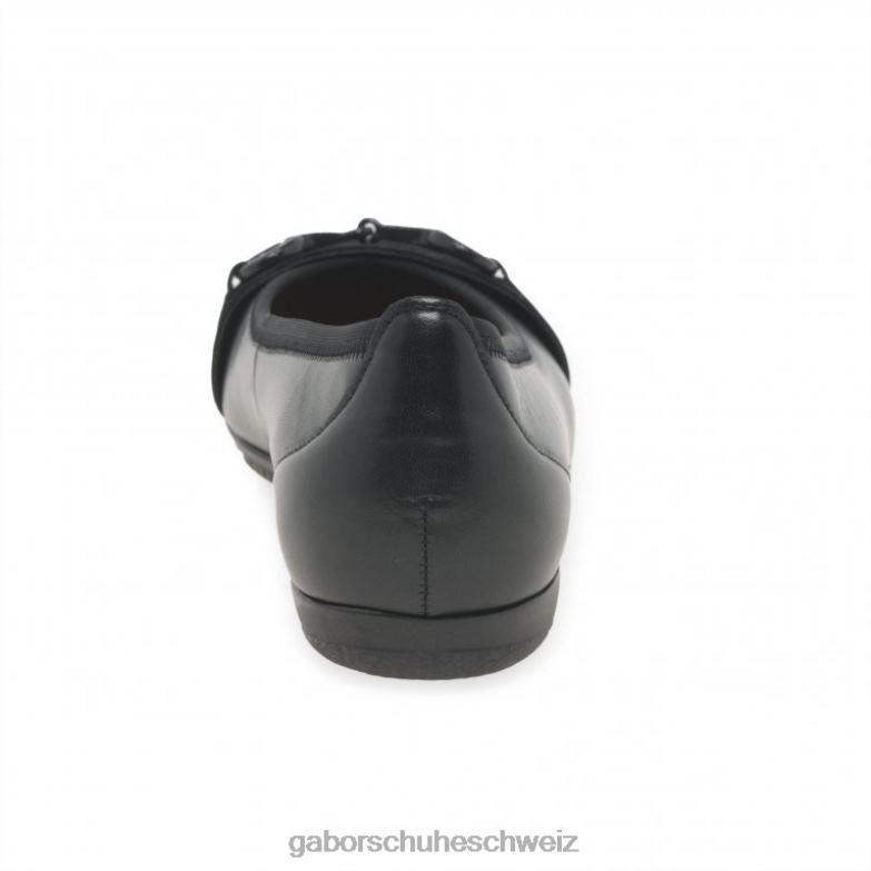 Schuhwerk Frauen Gabor schwarz/wildleder Raif Freizeitschuhe XTX0225
