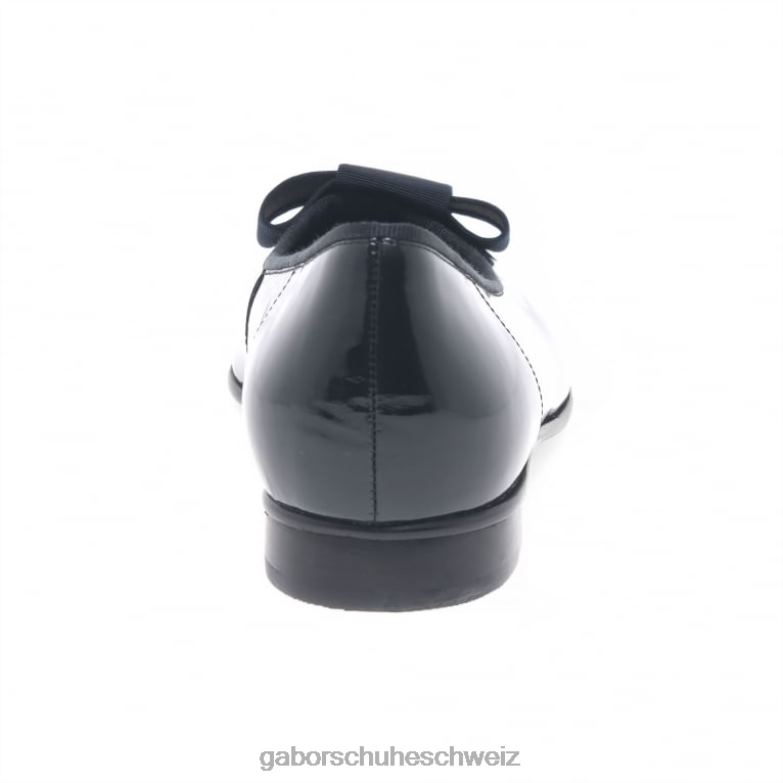Schuhwerk Frauen Gabor Ozean-Patent Ballerinas mit Assist-Schleifenbesatz XTX029