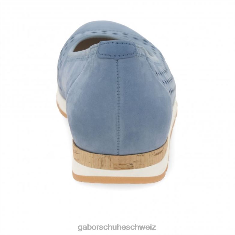 Schuhwerk Frauen Gabor himmlisches Nubuk Schuhe mit Beeren-Punch-Detail XTX021