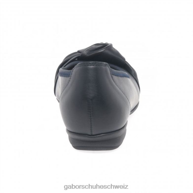 Schuhwerk Frauen Gabor marineblaues Leder Ashlene-Freizeitschuhe XTX0290