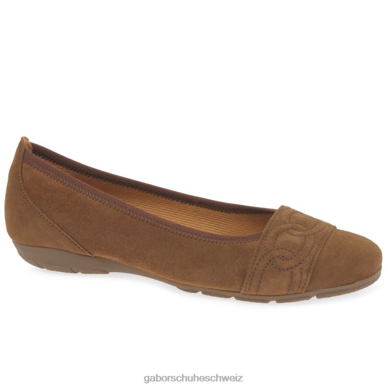 Schuhwerk Frauen Gabor neues Whiskey-Wildleder Ähnlichkeit mit Schuhen XTX0217