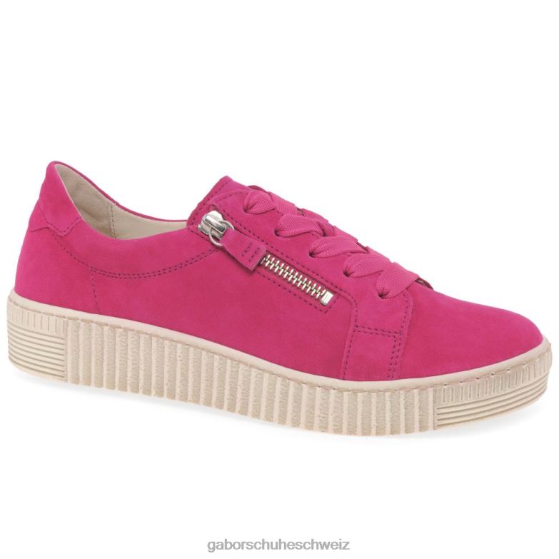Schuhwerk Frauen Gabor rosa Wildleder Weisheit Freizeitschuhe XTX02124