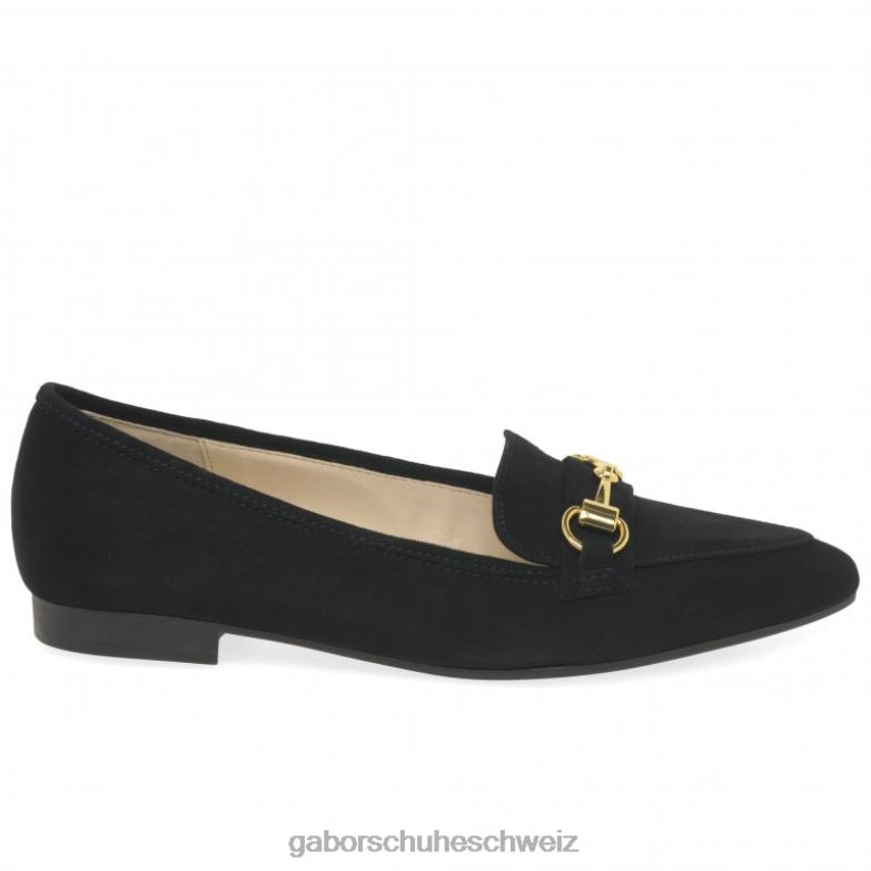 Schuhwerk Frauen Gabor schwarzes Wildleder Caterham-Schuhe XTX02109