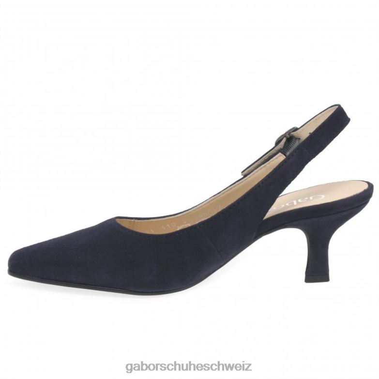 Schuhwerk Frauen Gabor Atlantisches Wildleder Lindy Pumps XTX0263