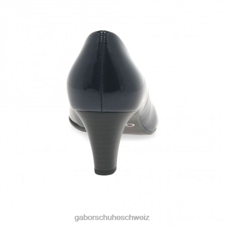 Schuhwerk Frauen Gabor Marine-Patent-Hi-Tech Nesta II Pumps XTX0248