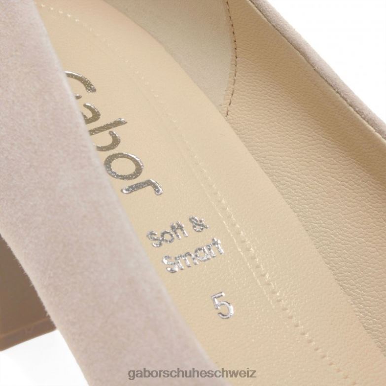 Schuhwerk Frauen Gabor Rouge-Wildleder Edina Pumps XTX0236