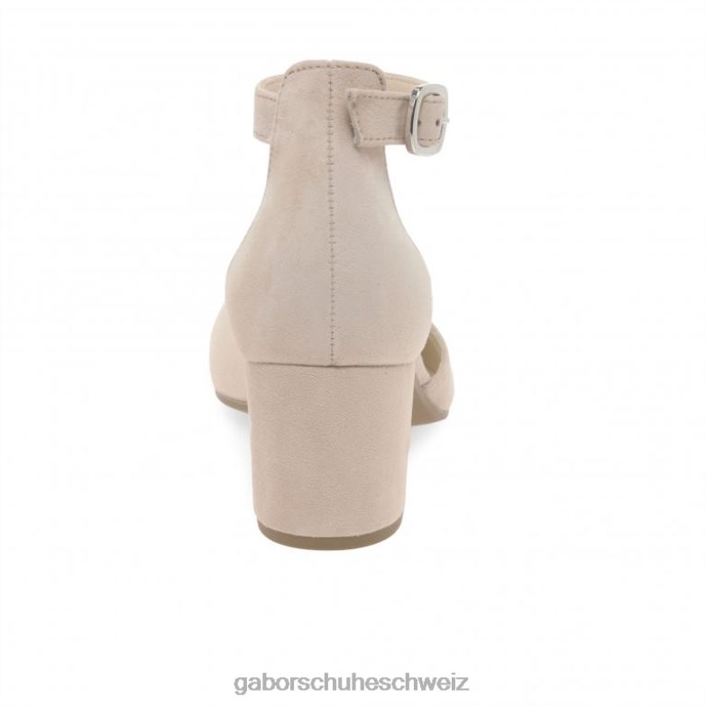 Schuhwerk Frauen Gabor Rouge-Wildleder Offene Gala-Pumps XTX0240