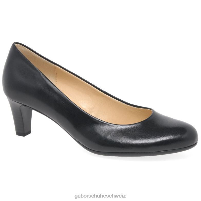 Schuhwerk Frauen Gabor Schwarz Nesta II Pumps XTX0247