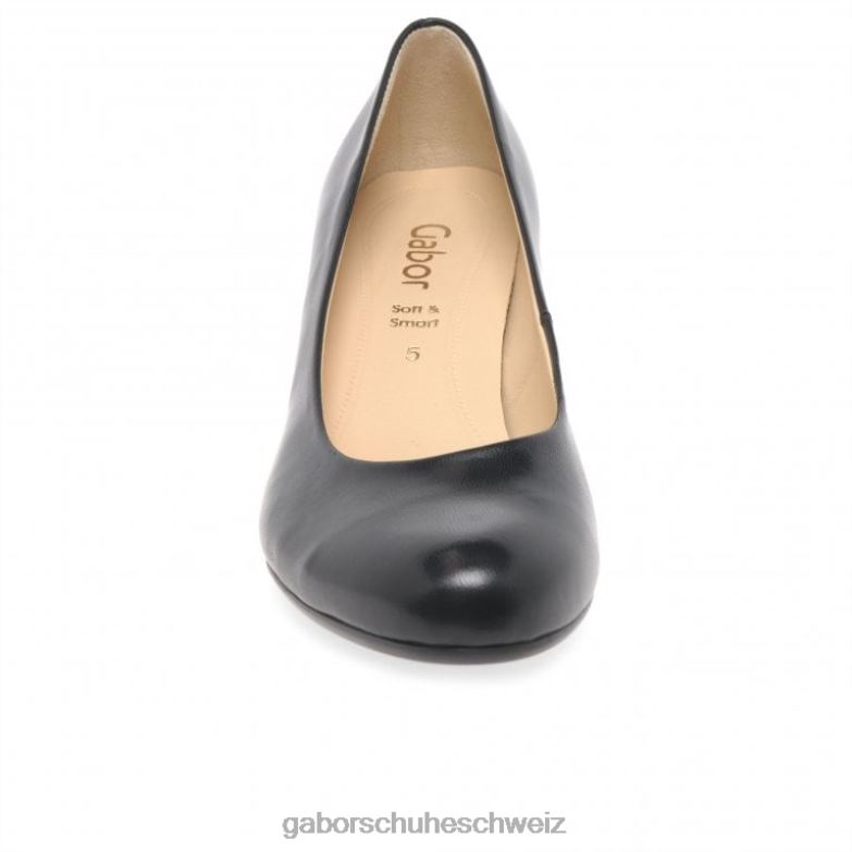 Schuhwerk Frauen Gabor Schwarz Nesta II Pumps XTX0247