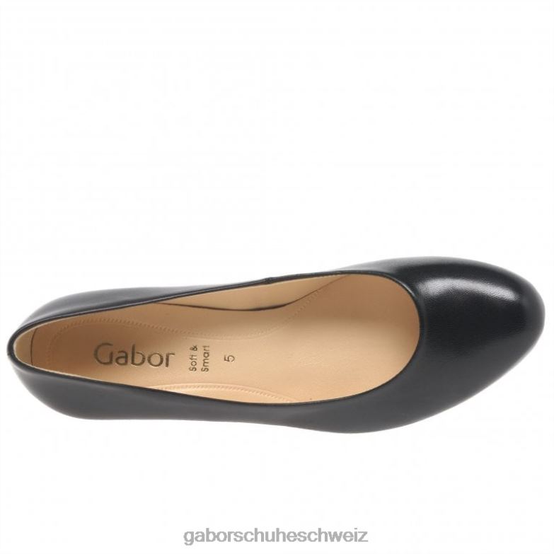 Schuhwerk Frauen Gabor Schwarz Nesta II Pumps XTX0247