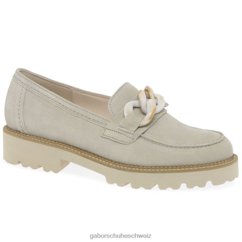 Schuhwerk Frauen Gabor Leinen-Wildleder Gänseblümchen-Loafer XTX02323