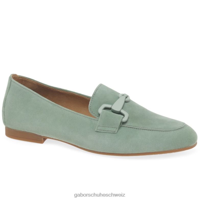 Schuhwerk Frauen Gabor Menta-Wildleder Jangle-Loafer XTX0287