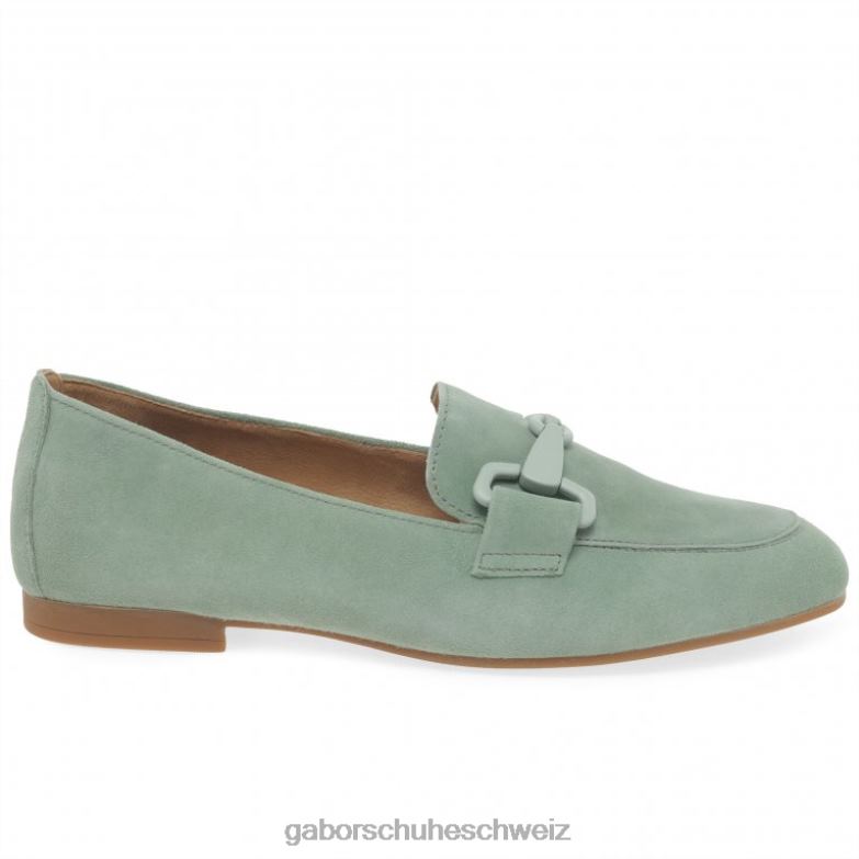 Schuhwerk Frauen Gabor Menta-Wildleder Jangle-Loafer XTX0287