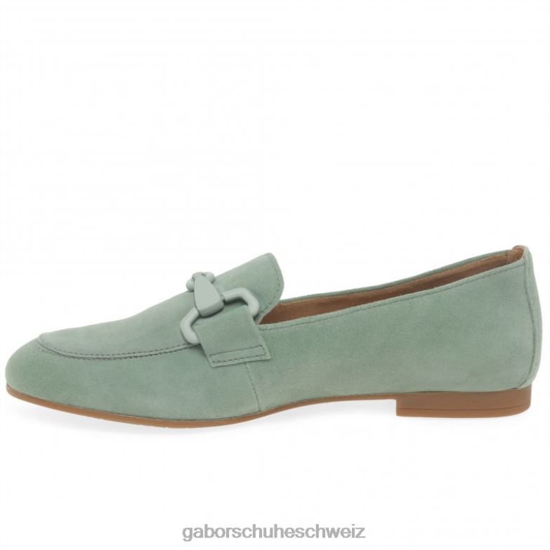 Schuhwerk Frauen Gabor Menta-Wildleder Jangle-Loafer XTX0287