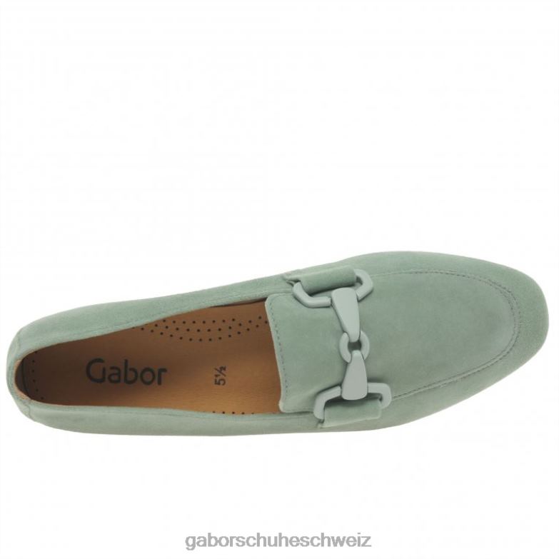 Schuhwerk Frauen Gabor Menta-Wildleder Jangle-Loafer XTX0287