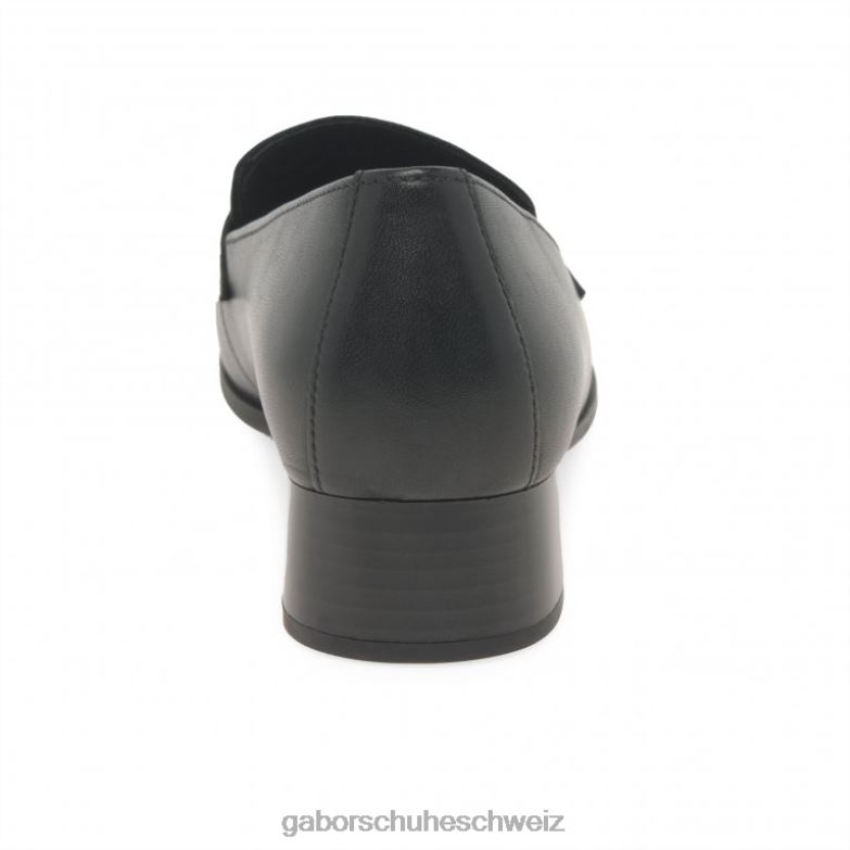 Schuhwerk Frauen Gabor Schwarz richtige Pennyloafer XTX02322