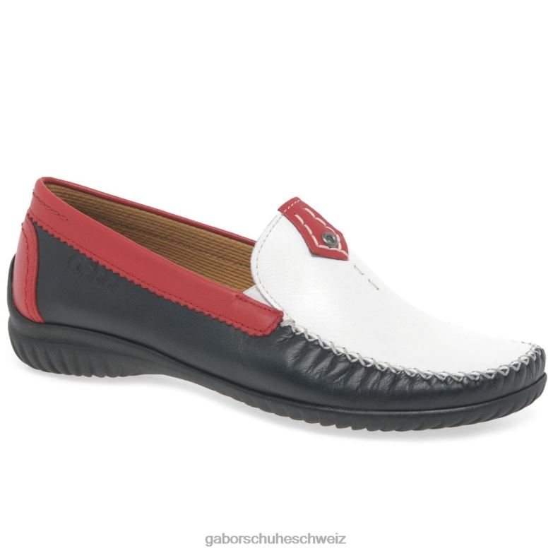Schuhwerk Frauen Gabor Mitternachtsmulti California sportliche Mokassins XTX0282