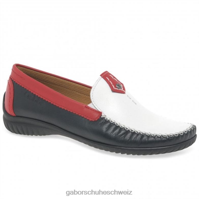 Schuhwerk Frauen Gabor Mitternachtsmulti California sportliche Mokassins XTX0282