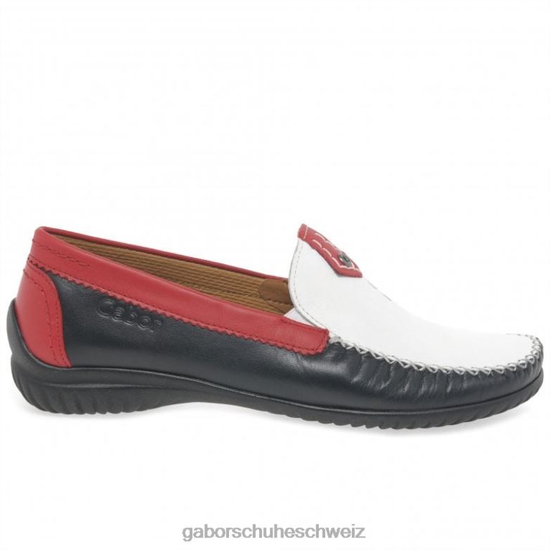 Schuhwerk Frauen Gabor Mitternachtsmulti California sportliche Mokassins XTX0282