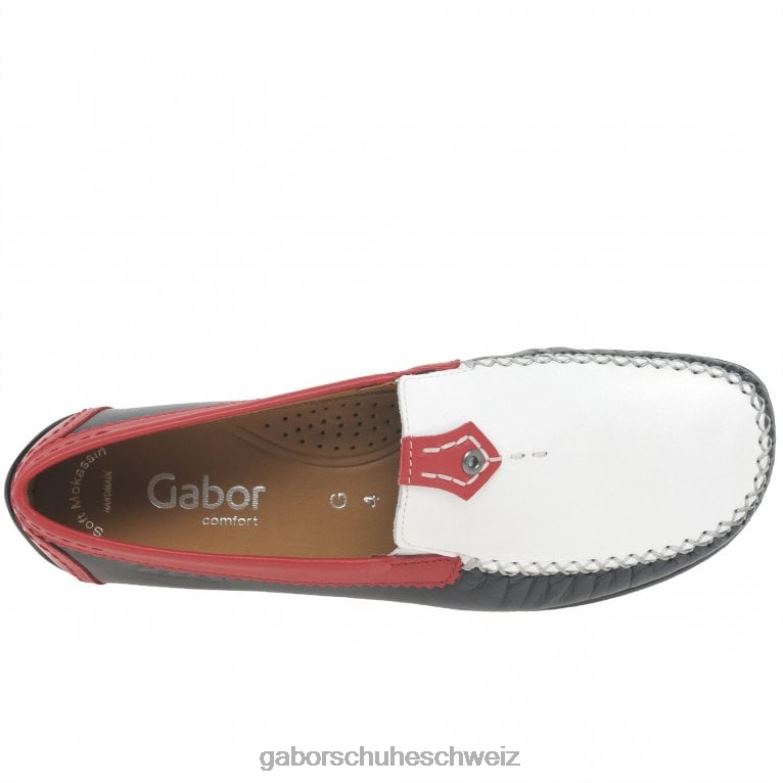 Schuhwerk Frauen Gabor Mitternachtsmulti California sportliche Mokassins XTX0282