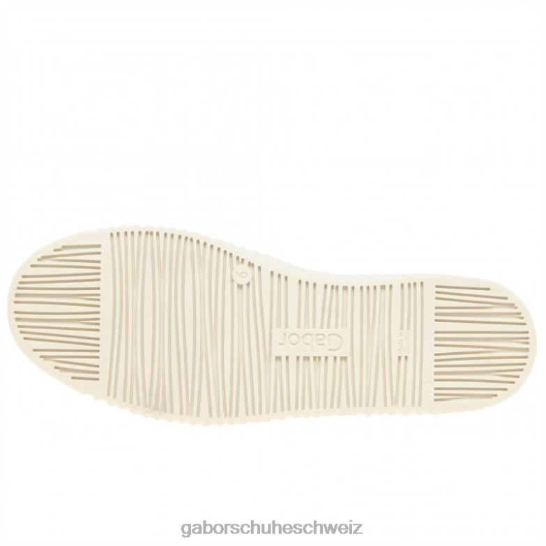 Schuhwerk Frauen Gabor Latte-Silber-Kombi Wemo-Trainer XTX02142