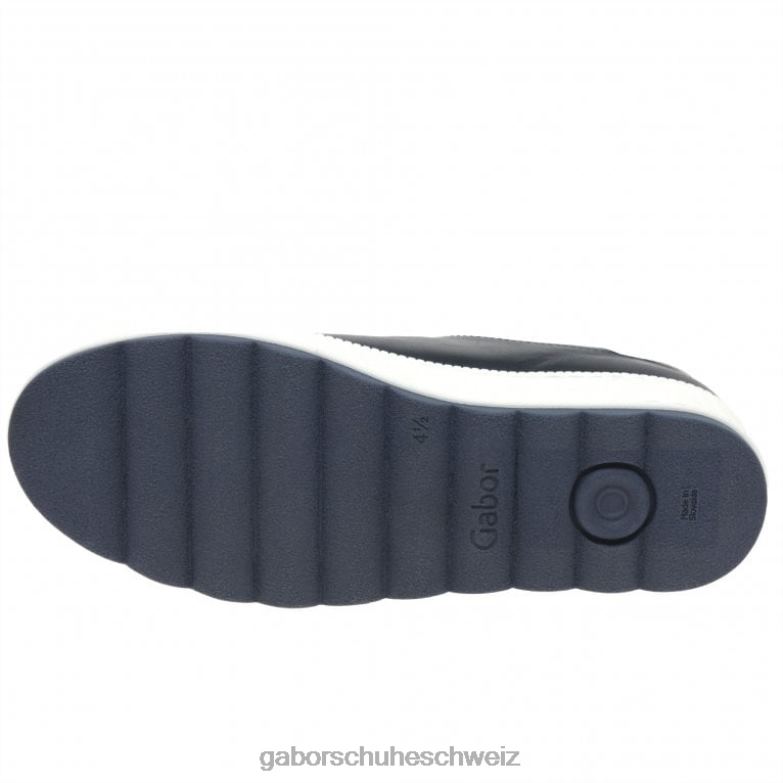 Schuhwerk Frauen Gabor Mitternacht/Weiß Freizeit-Sneaker von Quench XTX02135