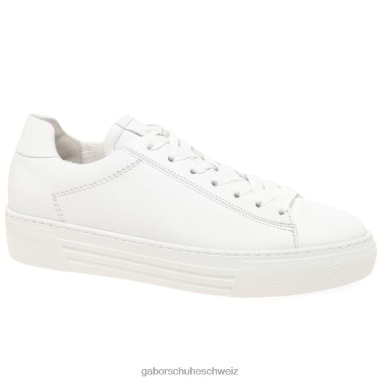 Schuhwerk Frauen Gabor Weiß Camrose-Trainer XTX02139
