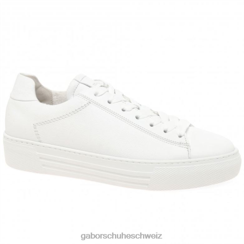 Schuhwerk Frauen Gabor Weiß Camrose-Trainer XTX02139