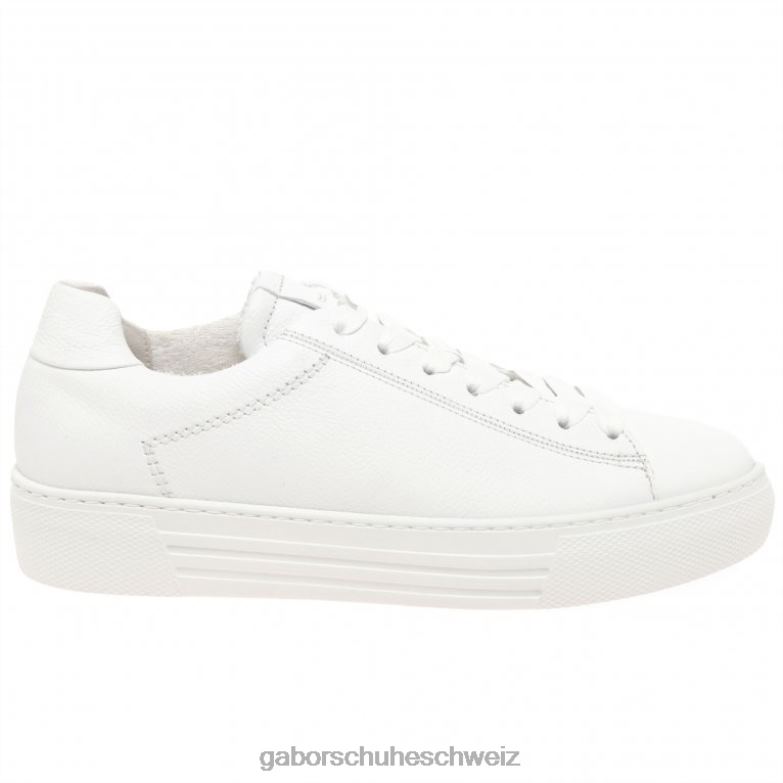 Schuhwerk Frauen Gabor Weiß Camrose-Trainer XTX02139